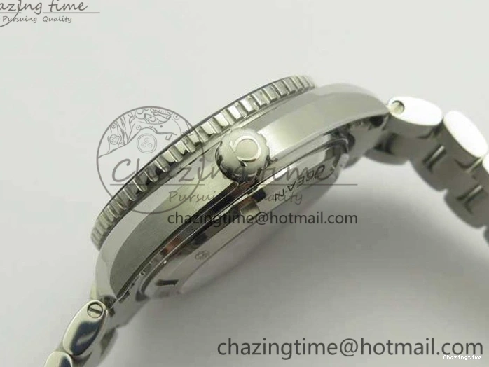 1230 Sleek Planet Ocean Professional Ceramic Bezel 42mm 1:1 MK Best Edition Silver Markers On SS Bracelet A 8085